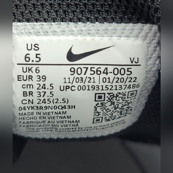 Nike Zoom Rival S 9 Grey Black Track & Field Running Cleats Size 6.5 - Picture 7 of 11